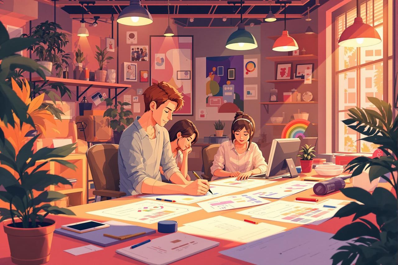 红果漫剧app - 品牌故事，创意团队在红果漫剧app工作室创作高质量动漫短剧